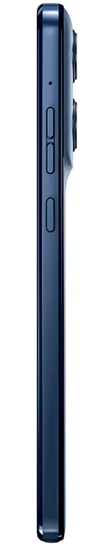 Seen edge-on — the side keys and the depth of the camera bump