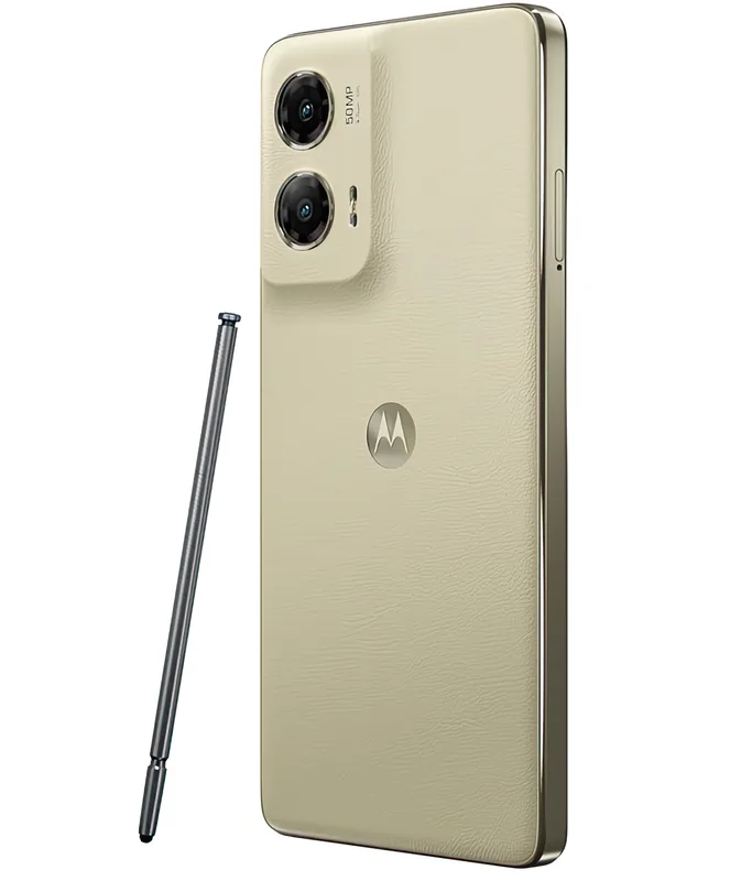 The textured back and the 50 MP camera module, stylus alongside