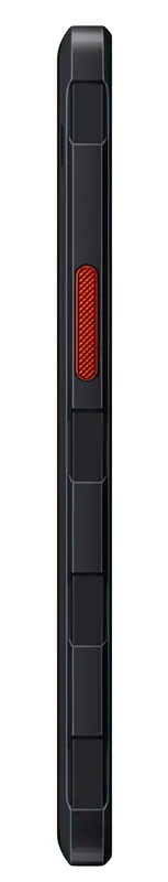 Seen edge-on — the textured hot key and the thickness of the protective body